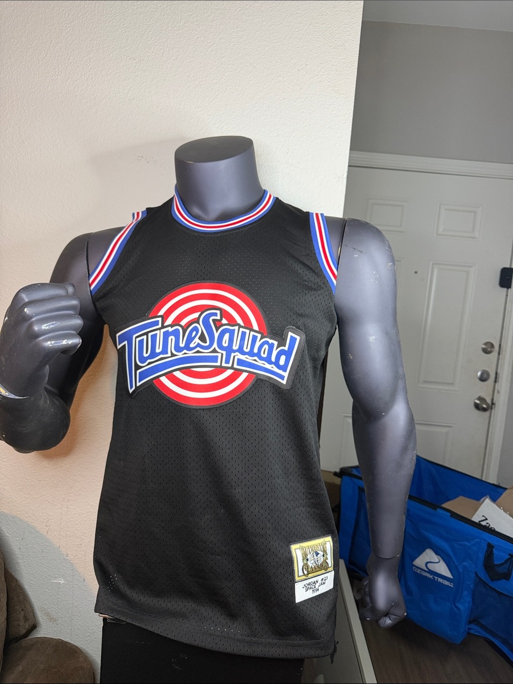 NWT Tune Squad Michael Jordan #23 Space Jam Black Mesh Basketball Jersey Medium